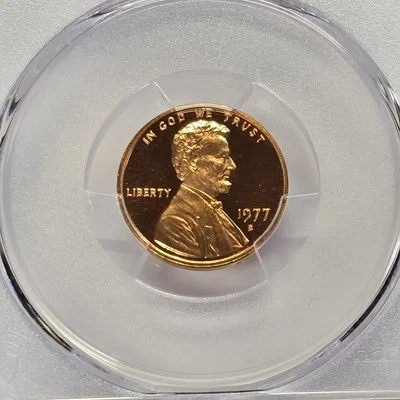 1977 S 1C Lincoln Cent Proof PCGS PR70 RD DCAM High Grade 1c Coin Lot #0410 - Image 1 of 4