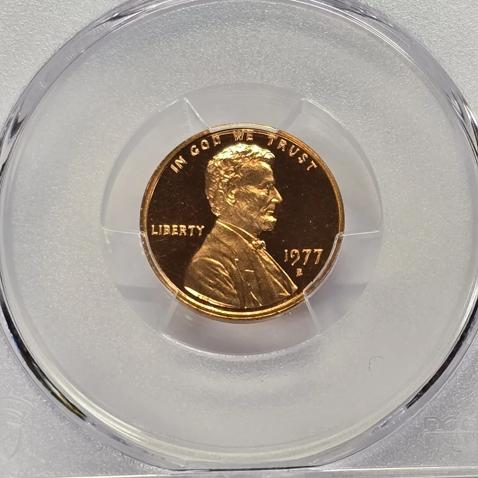 1977 S 1C Lincoln Cent Proof PCGS PR70 RD DCAM High Grade 1c Coin Lot #0410 - Image 1 of 4