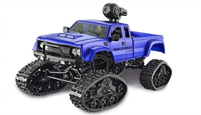 Amewi Pickup Truck FPV Con Ruote E Cingoli 4WD 1:16 Blu / 22392 - Immagine 1 di 4