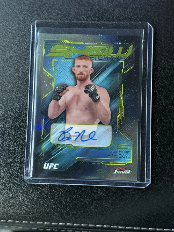 2025 Topps Finest UFC BO NICKAL Showstoppers переливающаяся карточка с автографом - Изображение 1 из 1