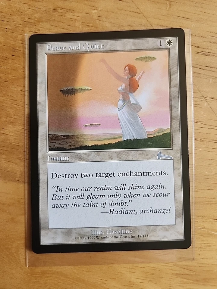 Peace and Quiet - Urza's Legacy - MTG Magic - Uncommon - White Instant  - Image 1 of 1