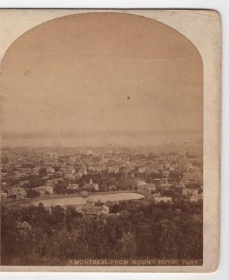 CANADA PHOTO SV - Montreal Birdseye View From Mount Royal Park - c1870s Notman - Image 1 of 3