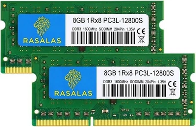 16GB RAM (2X8Gb) PC3L 12800S 8 GB DDR3L 1600Mhz Sodimm 2Rx8 DDR3 1600 PC3-12800  - Immagine 1 di 4