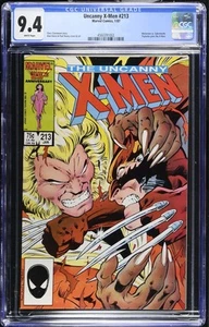 Uncanny X-men #213 CGC 9.4 (1987 Marvel) Wolverine vs Sabretooth - Imagen 1 de 2