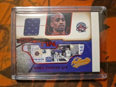 VINCE CARTER 2001-02 FLEER Basketball Jersey Authentix Game-Used Jersey #JA-VC - Image 1 of 2
