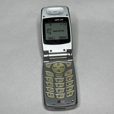 LG VX3100 - Silver ( Verizon ) Very Rare Cellular Flip Phone - Image 1 of 4