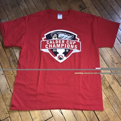 Camiseta roja Grand Rapids Griffins 2013 Calder Cup Champions XL Foto 1 de 4