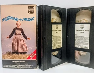 Rare Vintage The Sound of Music 1986 CBS FOX 2 Tape VHS Set Julie Andrews  - Picture 1 of 3
