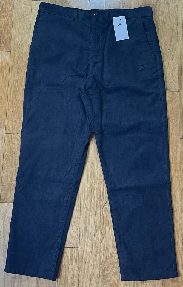 Nike NSW Club Flat Front Corduroy Chino SL Pant FZ0786-010 Black Men’s 30x32