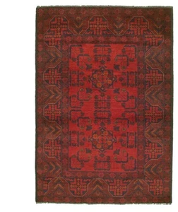 Vintage Hand-Knotted Area Rug 3'4" x 4'10" Traditional Wool Carpet - Picture 1 of 9