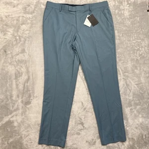 NEW ASOS Men’s 36x32 Teal Dress Pants Slim Fit Polyester Blend - Picture 1 of 8