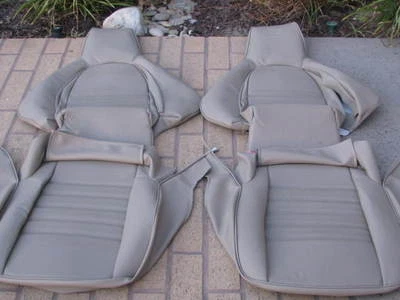 PORSCHE 911 951 964 968 85-94 UPHOLSTERY SEAT KIT SET LEATHER LINEN NEW - Image 1 of 4