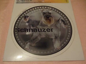 1 autocollant - motif chien  SCHNAUZER POIVRE ET SEL - Picture 1 of 1
