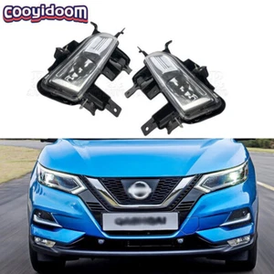 1Pair Front Bumper Halogen Fog Lamp Kit Set Harness For NISSAN Qashqai 2018 2019 - Bild 1 von 6