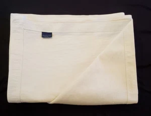 Schwere MATELASSE Tagesdecke 60x84 Decke rechteckig Streifen Tex WEISS PORTUGAL - Bild 1 von 9