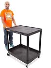 Stand Steady Tubstr Large 2 Shelf Utility Cart Supports Up to 200 lbs - Heavy...