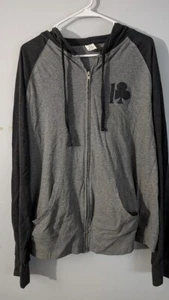 XL Pearl Jam 10 Club Zip Hoodie - Black & Gray Long Sleeve Sweatshirt Vedder - Picture 1 of 4