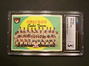1959 Topps Baseball #304 Chicago Cubs Team (Cubs/CSG 5) - ¡Excelente! WOW! L@@K! - Imagen 1 de 2