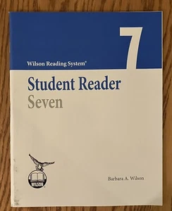 Student Reader 7 Wilson Reading System 2008 3rd Ed. ISBN 9781567780734 - Picture 1 of 1