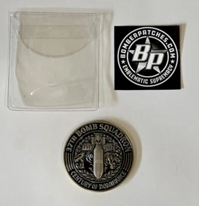 USAF Patch Challenge Coin 37th Bomb Squadron “Tigers” B-1 Bomber - NEW!! - Picture 1 of 6