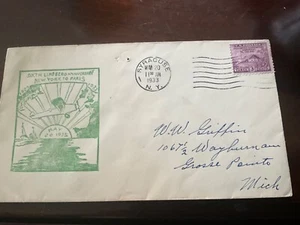 6º LINDBERGH ANIVERSARIO. NY TO PARIS 1933 - Lindbergh mal escrito - Imagen 1 de 1