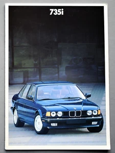 1987 BMW 735i LUXURY SALES BROCHURE CATALOG ~ 30 PAGES ~ 11.75" X 8.25" - Picture 1 of 9