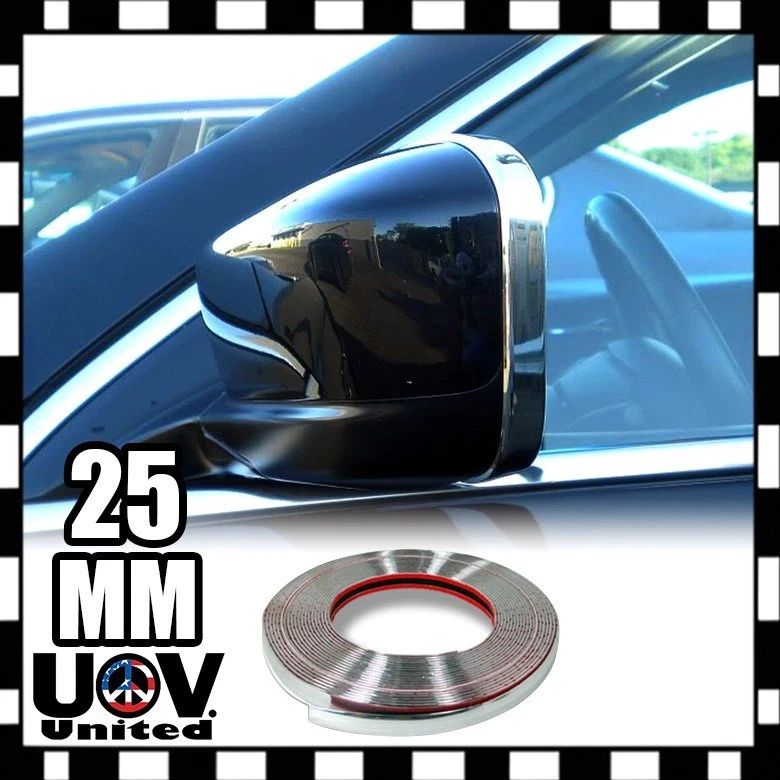 Для внедорожника 25 мм 3M хромированный молдинг отделка наружная защита окно боковая дверь полоска крыша - Изображение 1 из 1