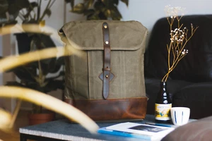 Oldfield Waxed Canvas Backpack - Made in England - Handmade Filson Alternative - Picture 1 of 8