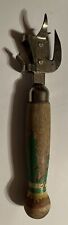Vintage Ekco Can Bottle Opener with Wooden Handle. Very Good Condition. 1950s