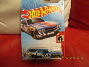 HOT WHEELS 2018 DAREDEVILS '70 CHEVELLE SS WAGON number 02 LONG CARD - Picture 1 of 2