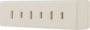 GE Extender Wall Tap Grounded Adapter Plug, Indoor Rated 3-Outlet 2-Prong, G - Picture 1 of 4