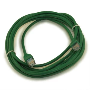 Cavo patch Cat5E Ethernet RJ45 10 piedi incastrato senza intoppi avviato VERDE - Foto 1 di 2