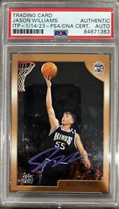 Jason Williams Signed 1998 Topps #153 (PSA/DNA ITP Encapsulated) - Rookie Card