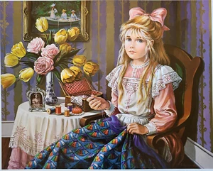 Litografía firmada a mano The Quilt 1989 por Pati Bannister #364/485, sin certificado de autenticidad - Imagen 1 de 8