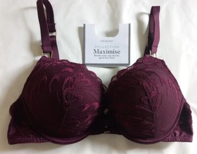 PRIMARK 2 РАЗМЕРА БОЛЬШЕ МАКСИМИЗИРОВАТЬ ТРОЙНОЙ ТОЛСТЫЙ BOOB РАБОТА SUPERBOOST БОМБА БЮСТГАЛЬТЕР  - Изображение 1 из 4