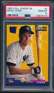1995 UPPER DECK COLLECTORS CHOICE SE ROOKIE #2 DEREK JETER RC PSA 10 GEM MINT