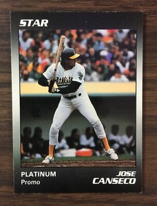 1990 Star Company JOSE CANSECO Limited Edition PLATINUM PROMO  CARD K11021721
