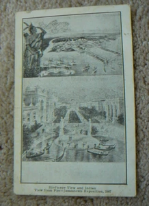 1907 Bird's Eye & Indian Views Jamestown Exposition 1907 B&W Postcard - Unmailed - Picture 1 of 3