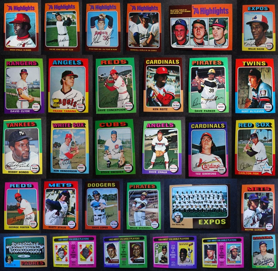 1975 Topps Mini Baseball Cards Complete Your Set U You Pick From List 1-220 - Image 1 of 1