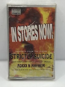 Rare Foxxx N Mayhem, Strictly Suicide 90'S Rap sealed cassette promo tape - Picture 1 of 3