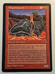 Magmasaur●TEMPEST●MTG●PORTUGUESE●RARE●1997●NM●1817 - Picture 1 of 2