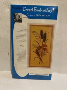 Vintage Hiawatha Crewel Embroidery Picture Kit w/ frame Erica Wilson  - 8”x15” - Picture 1 of 4