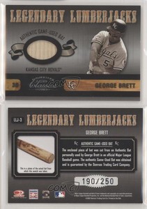 2003 Donruss Classics Legendary Lumberjacks /250 George Brett #LLJ-3 HOF