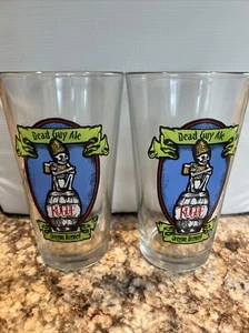 Dead Guy Ale Rogue Brewing 2 pint glasses. FREE Shipping - Picture 1 of 5