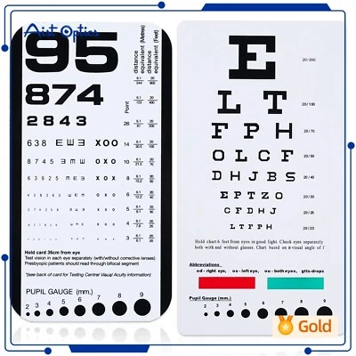 A pair of standardized vision charts for distance and near vision - Image 1 of 4