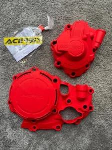 HONDA CRF 250 R RX 2022 - 2025 ACERBIS X-POWER ENGINE PROTECTION SET RED - Picture 1 of 1