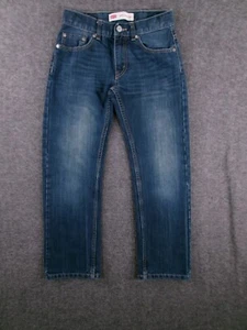 Levis 505 Jean Youth 12 Blue Regular Straight Leg Causal Medium Wash Faded 26X26 - Picture 1 of 15