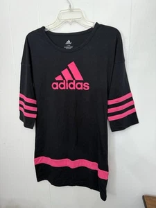 Adidas L 14 Girls Dress 3/4 Sleeve Stretchy Knit - Picture 1 of 3