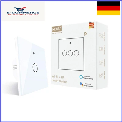MOES Wlan Lichtschalter Smart Touch Switch Kein neutraler Draht erforderlich - Bild 1 von 4