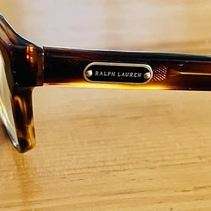 Ralph Lauren Gafas SOLO MARCOS RL6129 5007 Marrón Cuerno Ojo de Gato Cuadrado - Imagen 1 de 10